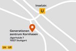 Jägerhalde 7 | 70327 Stuttgart Eine grafische Anfahrtskarte