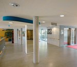 Der Eingangsbereich des Gebäudes Haus Rohrer Höhe