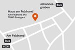 Am Feldrand 34a | 70563 Stuttgart Eine grafische Anfahrtskarte